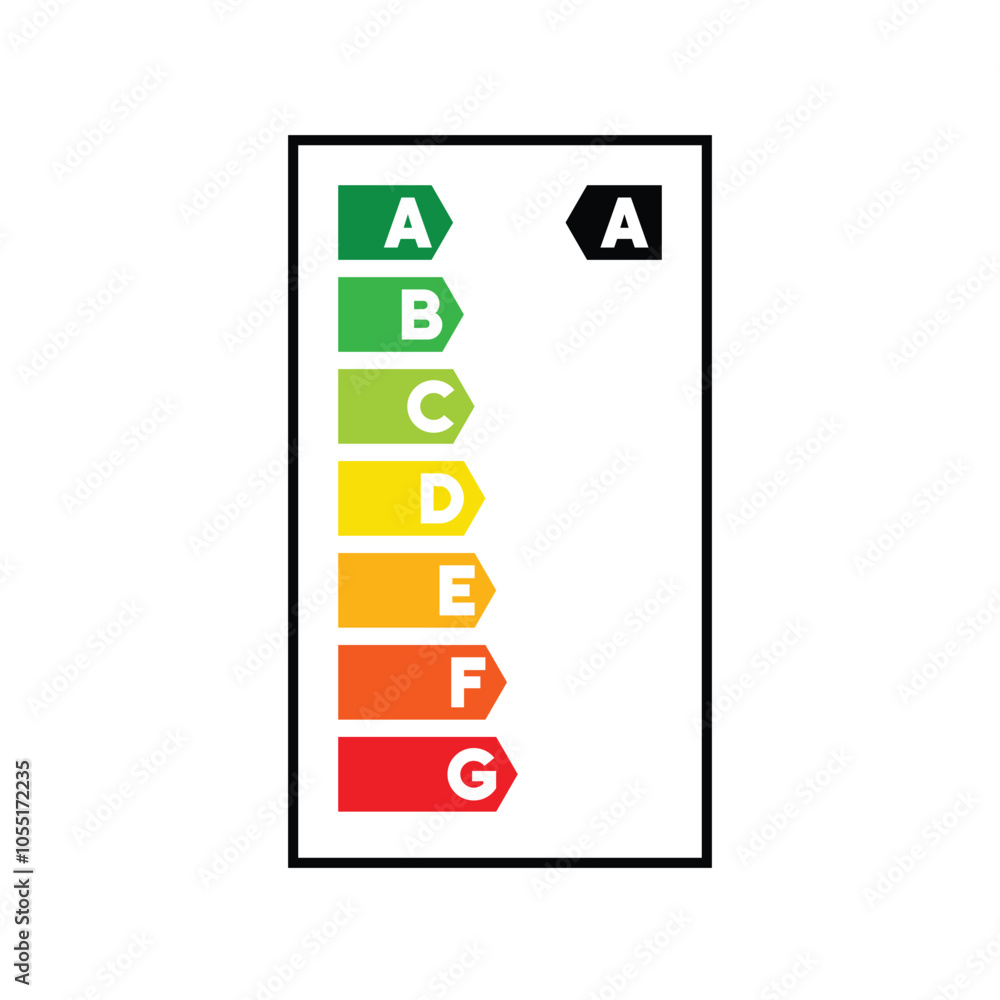 Energy efficiency icon. Vector illustration Energy efficiency icon. Vector illustration