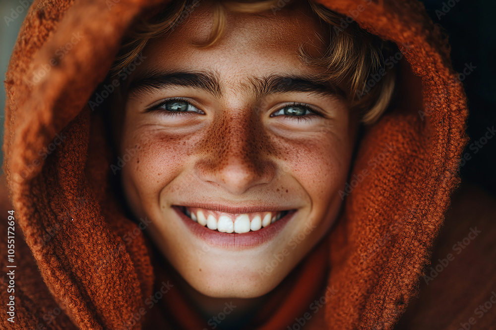 Portrait of smiling white cute teenage boy Portrait of smiling white cute teenage boy