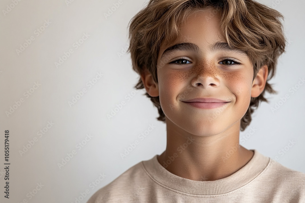 Portrait of smiling white cute teenage boy Portrait of smiling white cute teenage boy