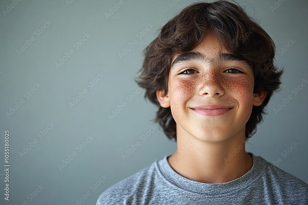 Portrait of smiling white cute teenage boy Portrait of smiling white cute teenage boy
