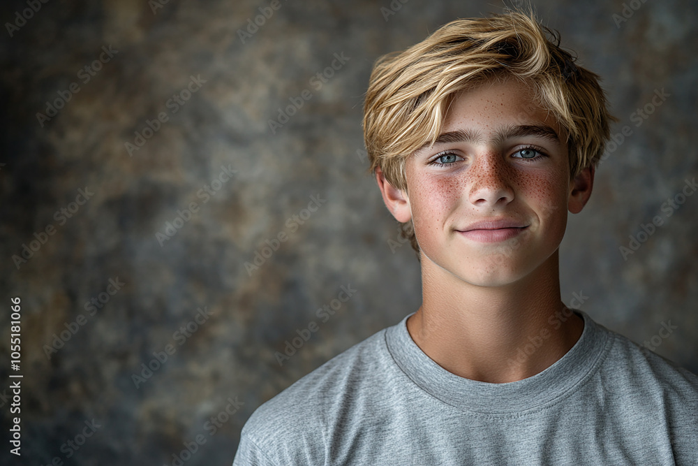 Portrait of smiling white cute teenage boy Portrait of smiling white cute teenage boy