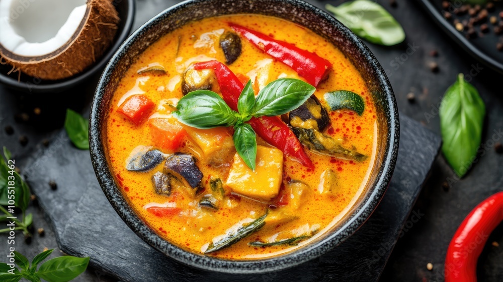 Spicy Thai Curry with Coconut Milk Spicy Thai Curry with Coconut Milk