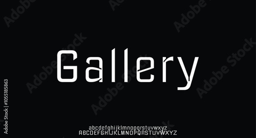 Creative modern alphabet display font vector. Unique trendy typography style
