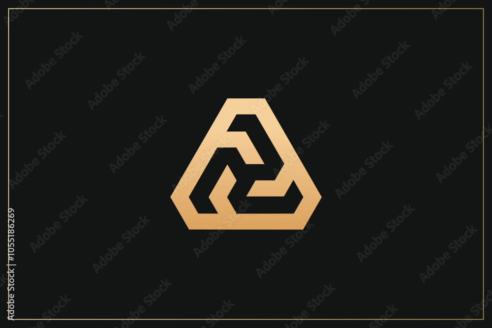 Abstract Minimalist Digital Multimedia Logo Design Gold Abstract Minimalist Digital Multimedia Logo Design Gold