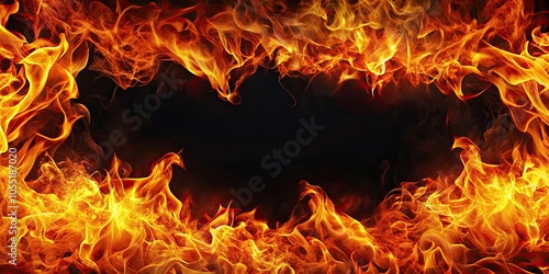 Abstract background with fiery flames and empty space for text , fire, flames, heat, hot, abstract, background, texture, design