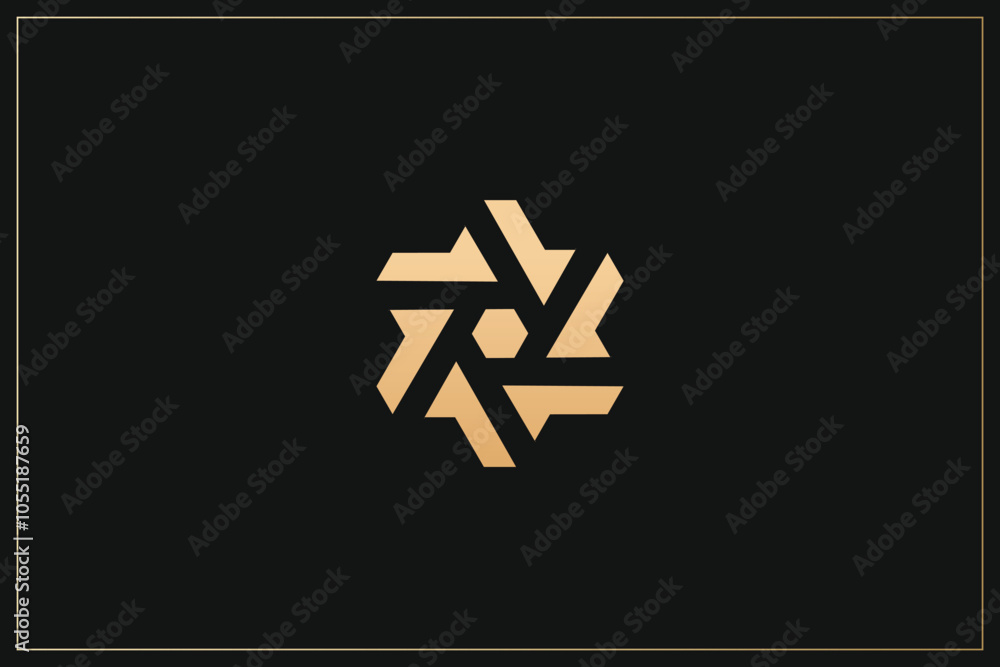 Abstract Minimalist Digital Multimedia Logo Design Gold Abstract Minimalist Digital Multimedia Logo Design Gold