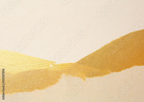 金色とベージュの和紙の背景素材