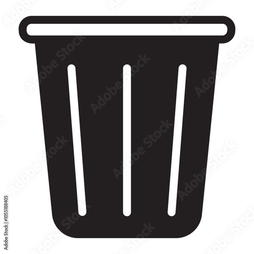 trash glyph icon