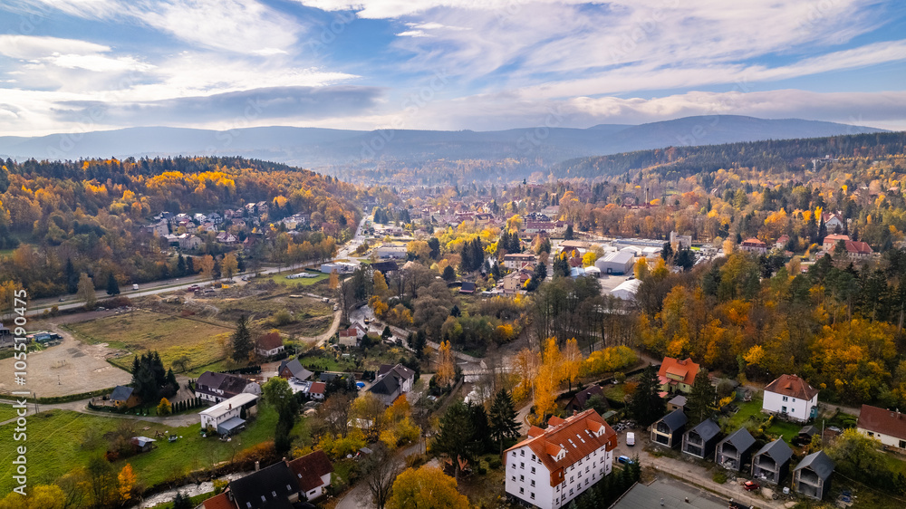 Fototapeta premium Krajobraz Polanicy-Zdroju