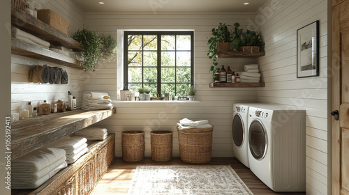 Rustic Laundry Room Interior Design