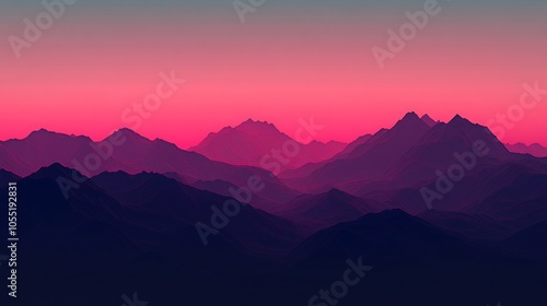 Subtle Gradient Tones in Mountain Range Background