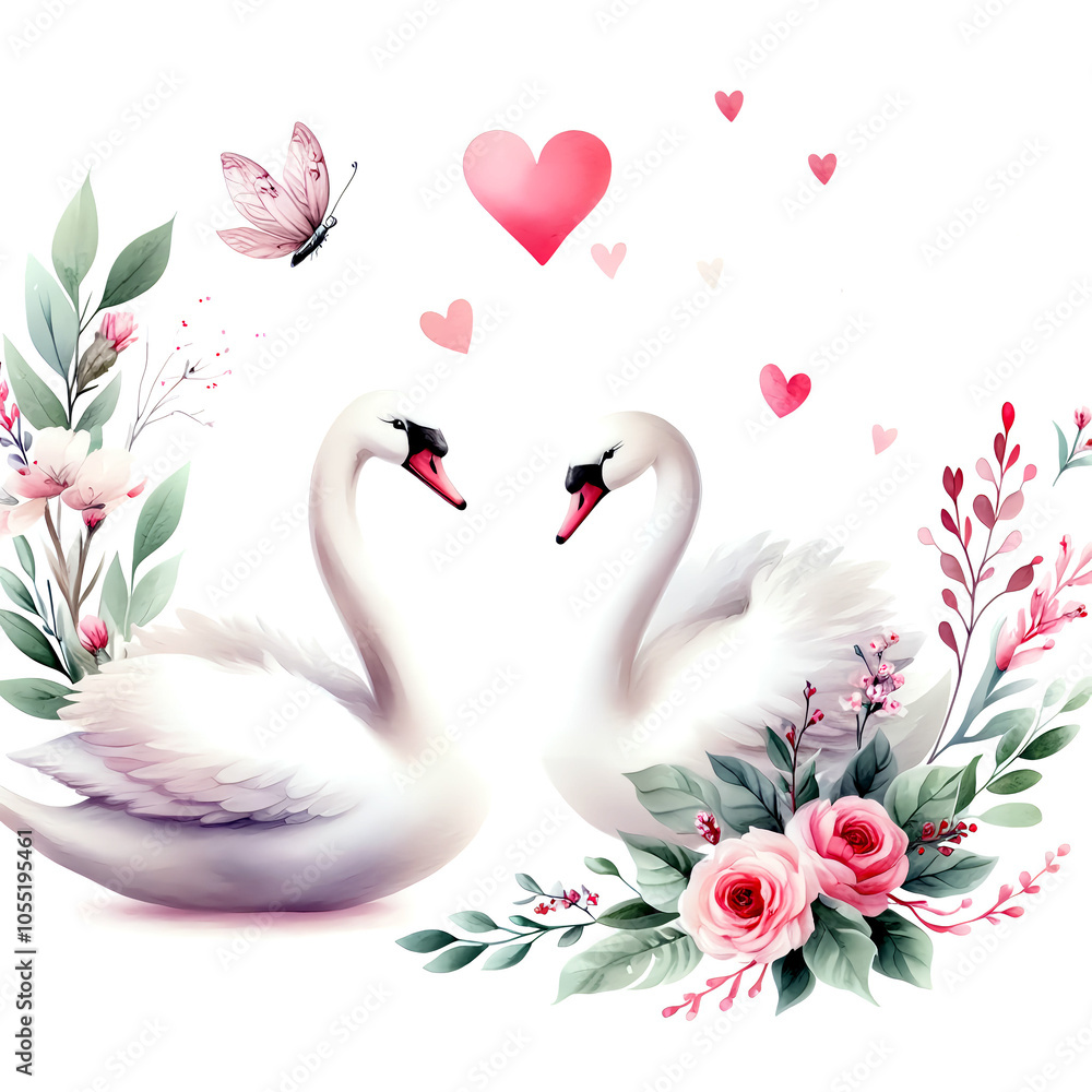two swans on the water two swans on the water