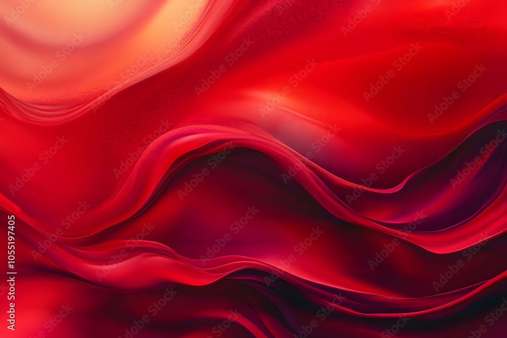 Vibrant abstract red background with waves Vibrant abstract red background with waves