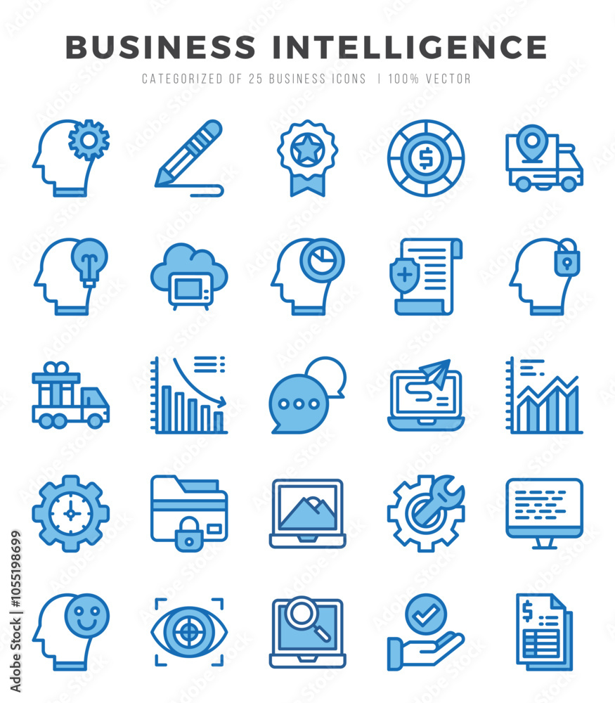 Business Intelligence Icon Bundle 25 Icons for Websites and Apps Business Intelligence Icon Bundle 25 Icons for Websites and Apps