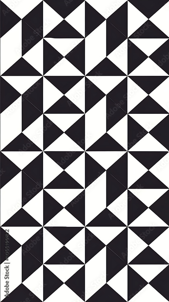 Geometric optical seamless pattern, black and white vector background. Geometric optical seamless pattern, black and white vector background.