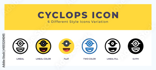 Cyclops icon vector for web. and mobile app