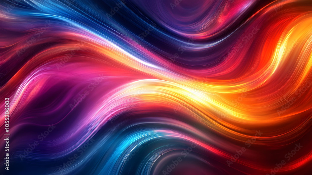An abstract image featuring an orange background with flowing orange waves An abstract image featuring an orange background with flowing orange waves