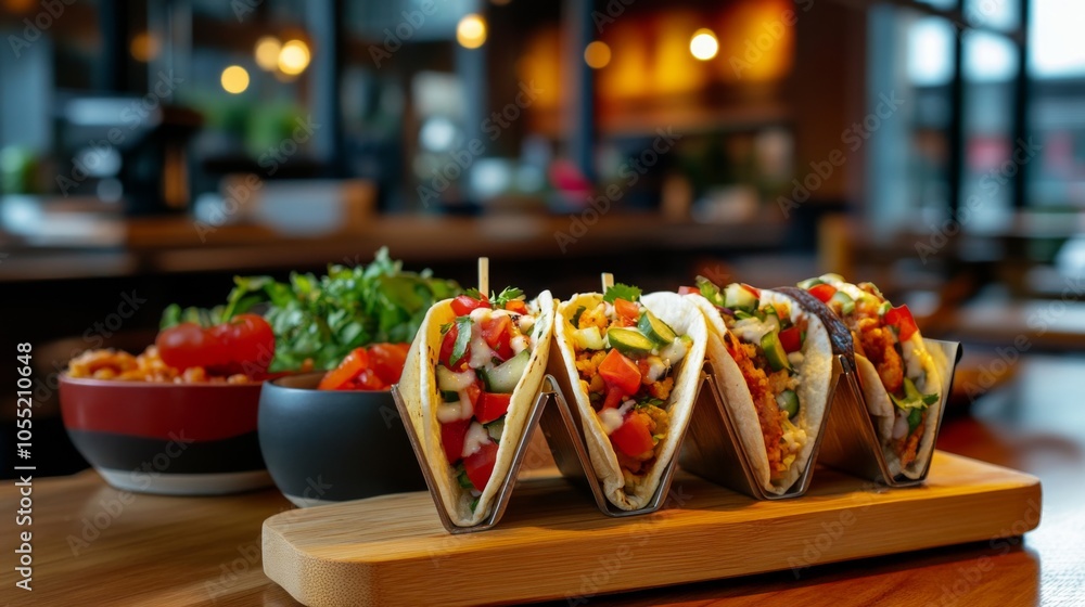 Contemporary Fusion Cuisine with Sushi-Inspired Tacos Contemporary Fusion Cuisine with Sushi-Inspired Tacos