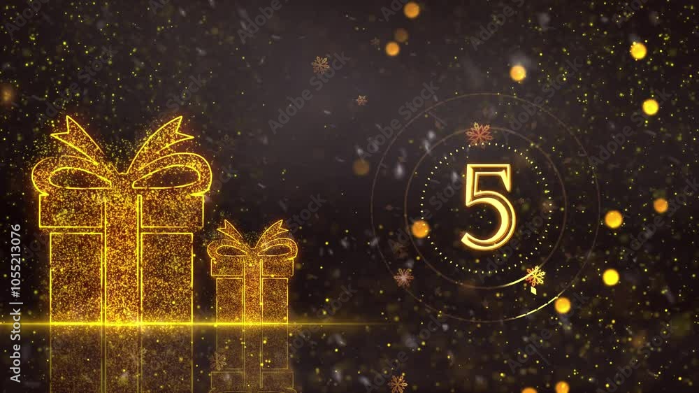 2025 Happy New Year Countdown Background Animation, Countdown Starts ...