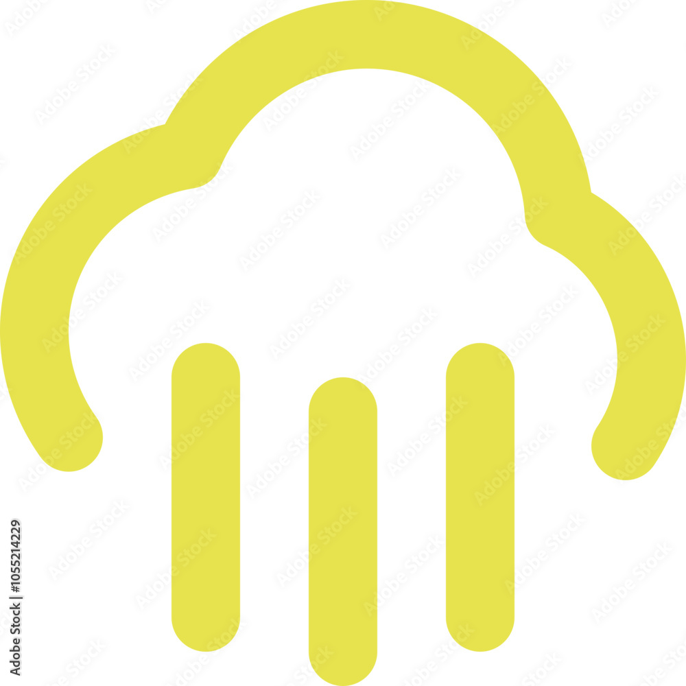 Cloud Rain icon logo design