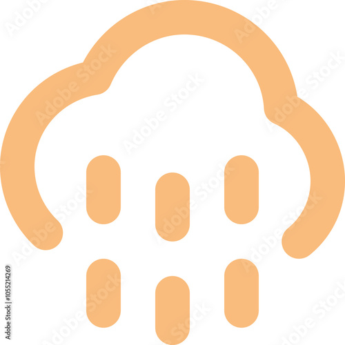 Cloud Showers icon logo design