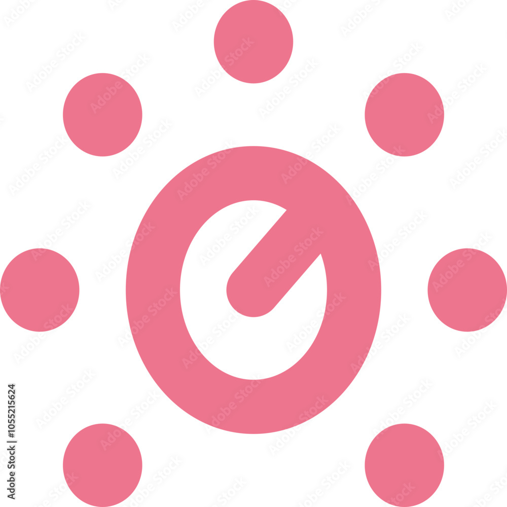 Dial icon logo design Dial icon logo design
