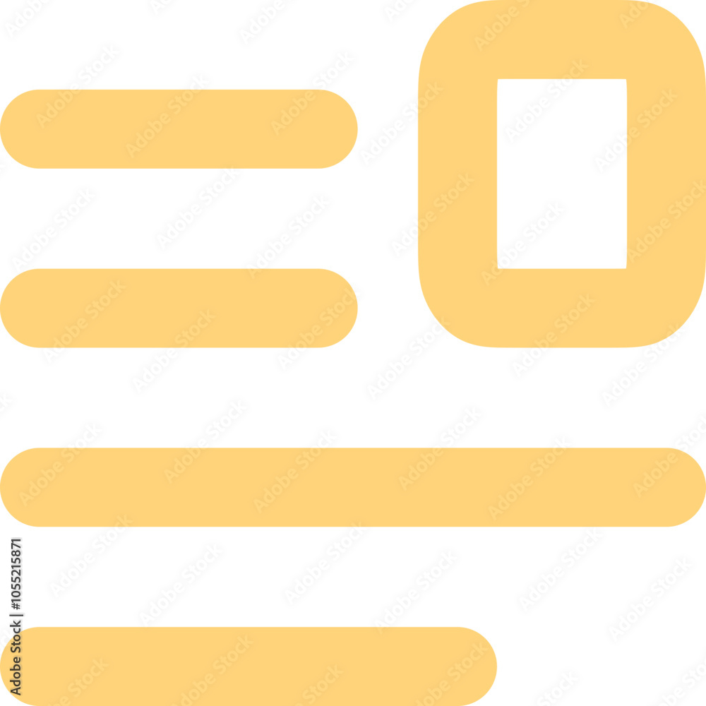 Document Layout Right icon logo design Document Layout Right icon logo design