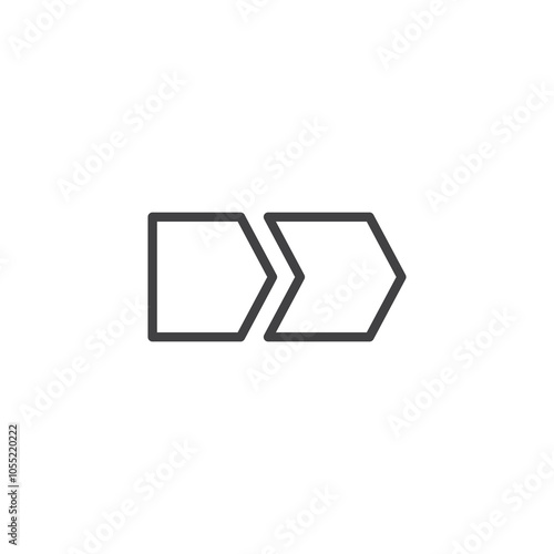 Photos Breadcrumb Navigation line icon