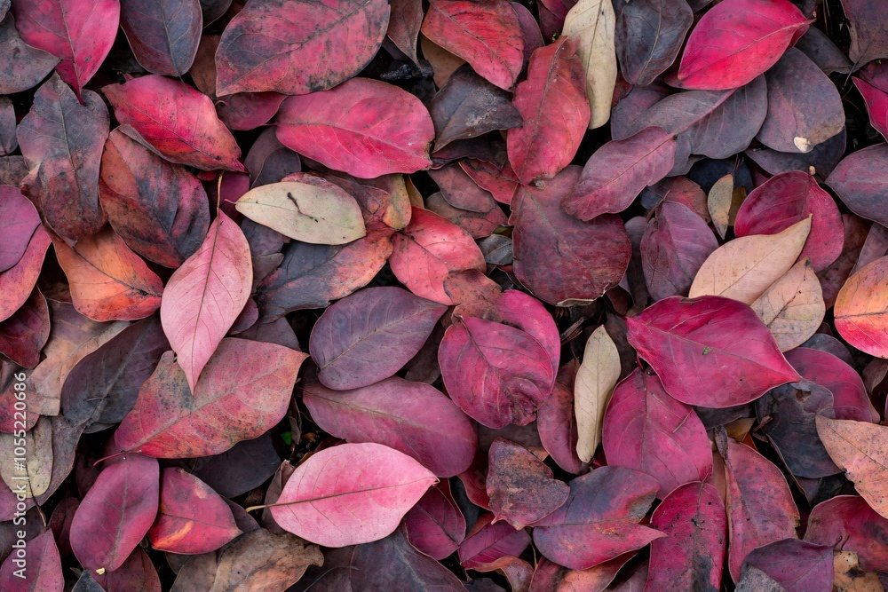 Autumn Leaves on Forest Floor Close Up Autumn Leaves on Forest Floor Close Up
