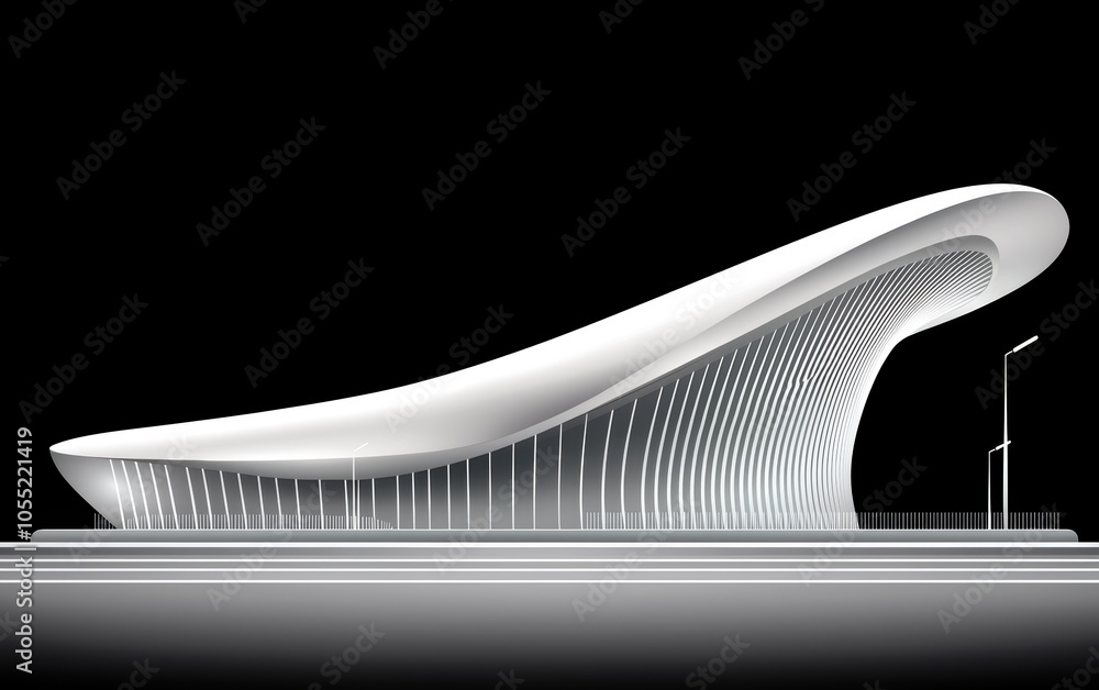 Futuristic building wireframe in 3D with layered transparency, emphasizing structure and digital design elements Futuristic building wireframe in 3D with layered transparency, emphasizing structure and digital design elements