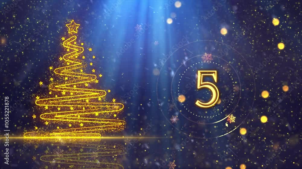 2025 Happy New Year Countdown Background Animation, Countdown Starts ...