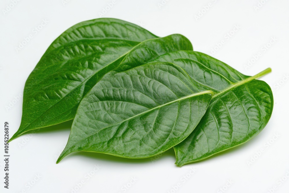 Obraz premium Edible betel leaves fresh and organic over white background