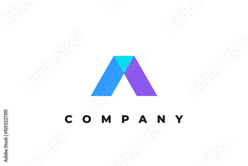 Minimalist tech logo for a startup letter a