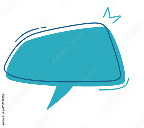 a unique style speech bubble