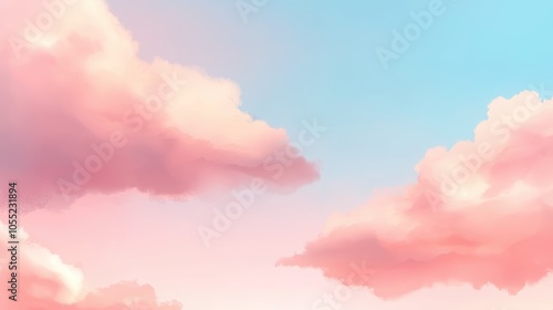 Vibrant pink and blue clouds swirling together in a soft, smoky formation, evoking a dreamy and ethereal mood