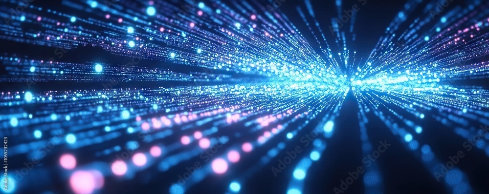 Obraz premium Digital background for tech, AI, data, audio, graphics, etc.