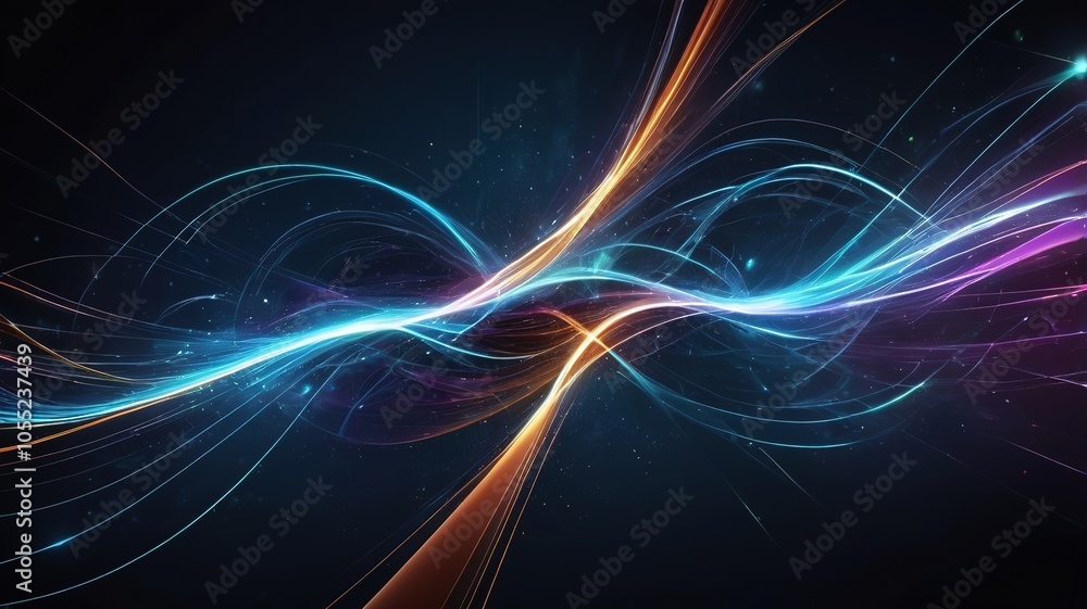 Dynamic abstract tech backdrop, glowing lights in motion, digital theme. Dynamic abstract tech backdrop, glowing lights in motion, digital theme.