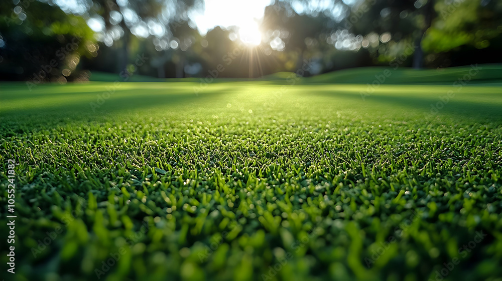 Close-Up of Green Grass with Blurred Sunlight Background - Photo Close-Up of Green Grass with Blurred Sunlight Background - Photo
