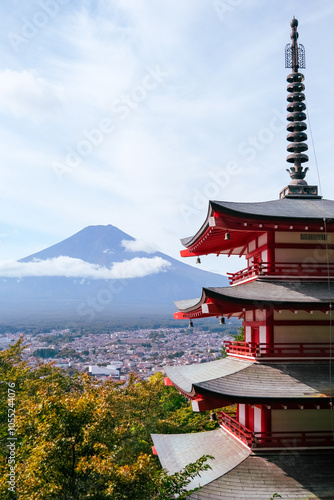 pagode chureito Mont-Fuji Japon