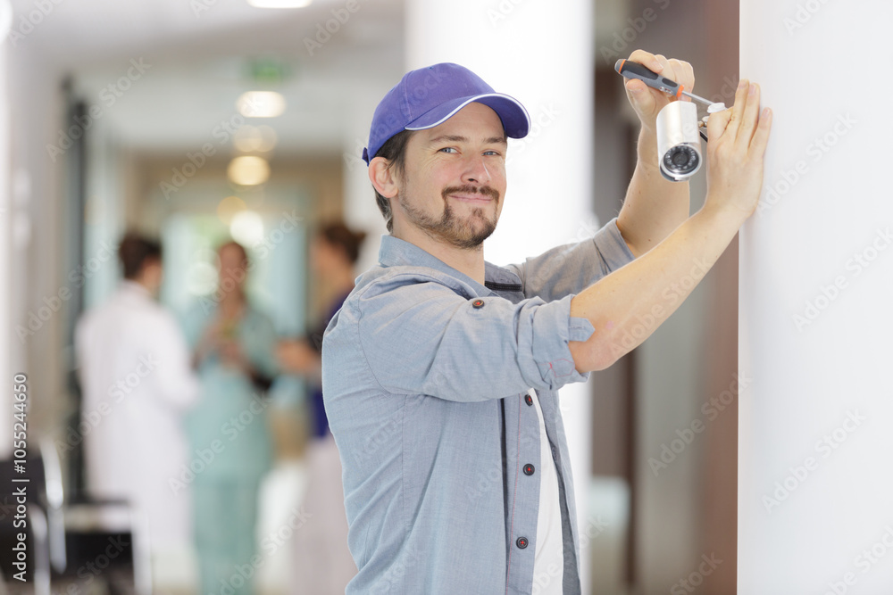 professional cctv technician working in hospital professional cctv technician working in hospital