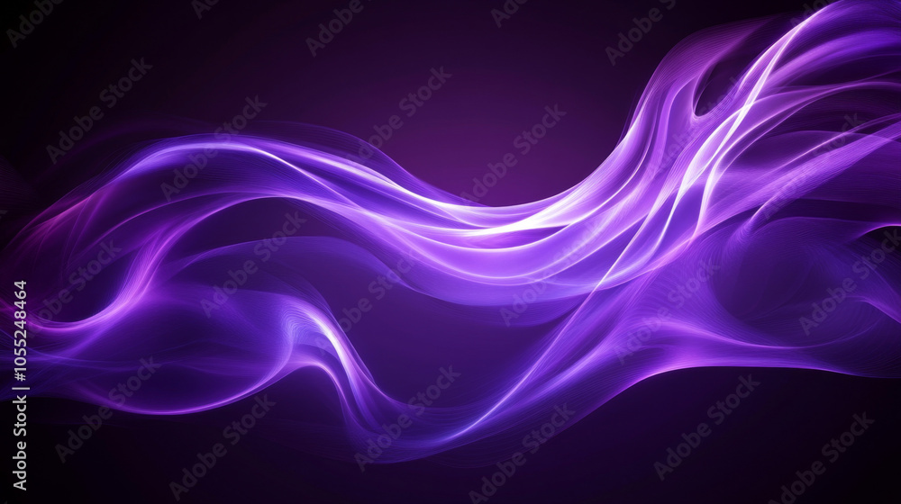 Neon Wave in Purple Abstract Digital Background Neon Wave in Purple Abstract Digital Background