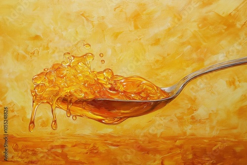 Viscosity Studies: Molten Gold Syrup in Runny Consistency