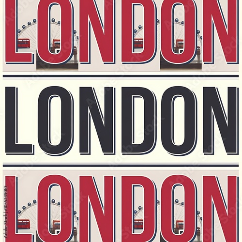 Seamless background pattern. Newspaper "London"