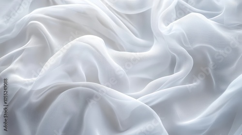 Elegant White Smoke Wisps Creating Minimal Textile Patterns: A High-Resolution Background for Luxury Fashion and Fabric Design Houses with Material Texture Detail.