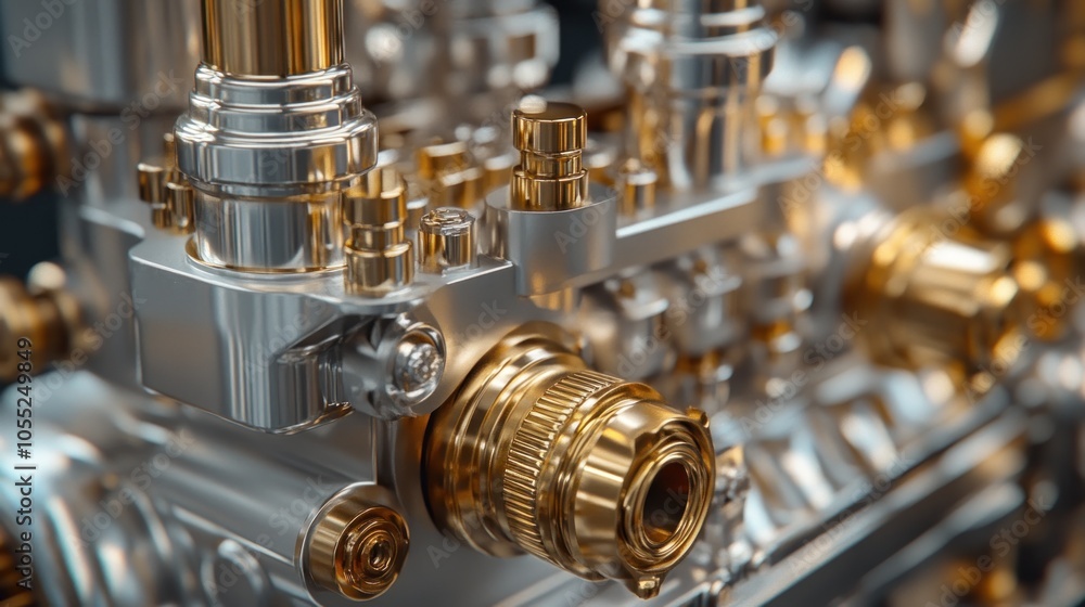 Close-up of a Metal Mechanism