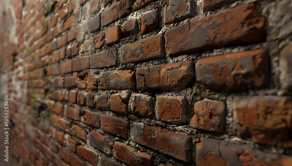 Close-up of a weathered brick wall, showcasing intricate textures and colors that tell a story of age and history. Close-up of a weathered brick wall, showcasing intricate textures and colors that tell a story of age and history.
