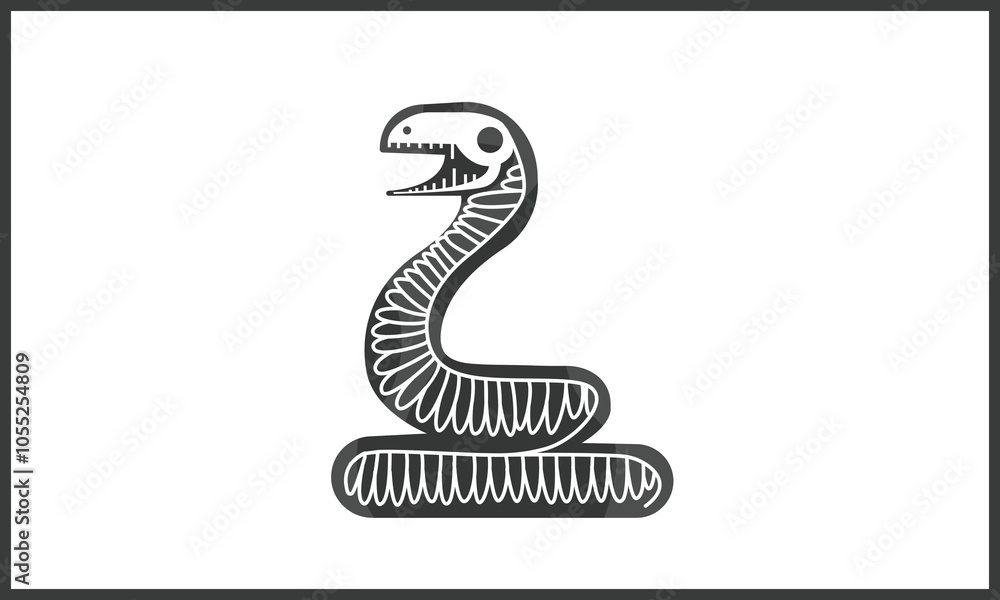 Naklejka premium snack skull X-ray art