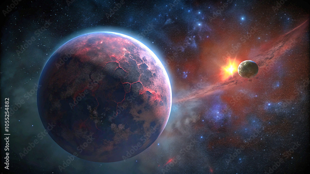 Fototapeta premium earth, space, planet, globe, astronomy, sun, galaxy, world, moon, star, night, universe, cosmos, blue, stars, sky, light, science, atmosphere, solar, orbit, map, illustration, nature, clouds