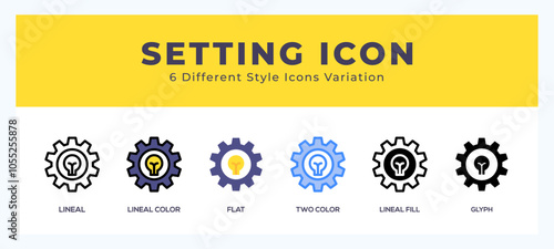 Settings icon vector for web. and mobile app