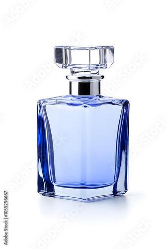 Elegant perfume bottle mockup isolated on white background